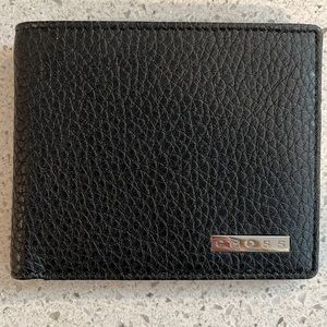 Cross black leather men’s bifold wallet